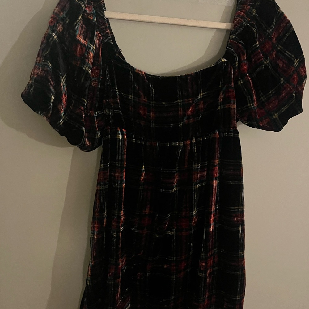 Francesca's Collections Vibrant Plaid Dress